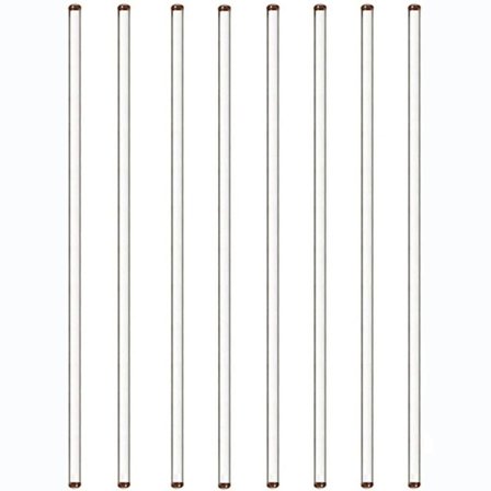 8 stk Glass rørestang rørestokk avledningsstang