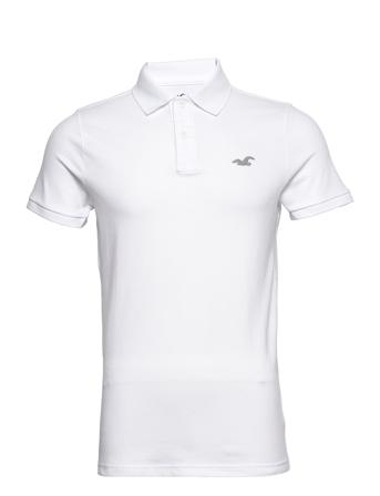 Hco. Guys Knits Polos Short-sleeved Hvid Hollister