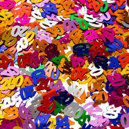 Flerfarved Konfetti 20 år