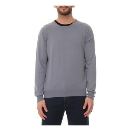 Gran Sasso, Round-necked pullover Grijs, Heren, Maat:M