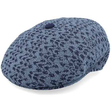 Kangol - Blau flatcap Cap - Kg Bermuda Zig Zag Galaxy Denim Blue Flat Cap @ Hatstore