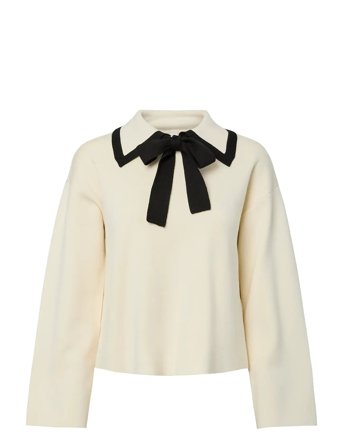 YAS | Yasjosie Ls Bow Knit Top | M