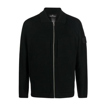 Stone Island, Bomber Jackets Zwart, Heren, Maat:S