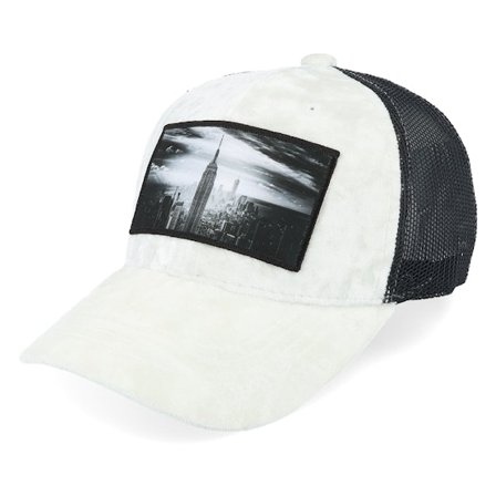 Calza Pennello - Kids New York Skyscraper Velvet White/Black Trucker White Cap - @ Hatstore
