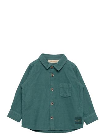 Sgseverin Babycorduroy Shirt X-Mas Skjorte Grønn Soft Gallery