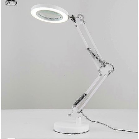 10x Förstoringsglas med Ljus och 3 Färglägen, 10 Justerbara Ljusstyrkor, Förstoringslampa för Skrivbord