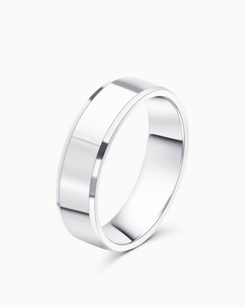 Samuel Trouwring voor Heren 950 Platina - Vintage Design van Vanbruun