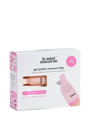 Le Mini Macaron Gel Polish Removal Clips - Nude - 10 pcs