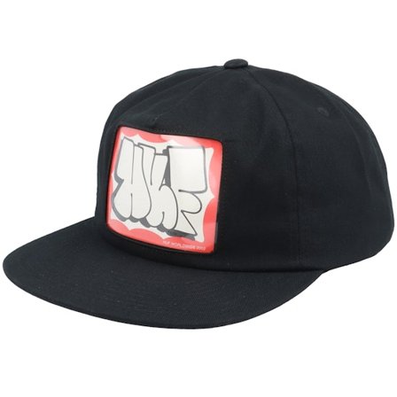 HUF - Nero snapback Cappellino - Huf One Window Black Snapback @ Hatstore