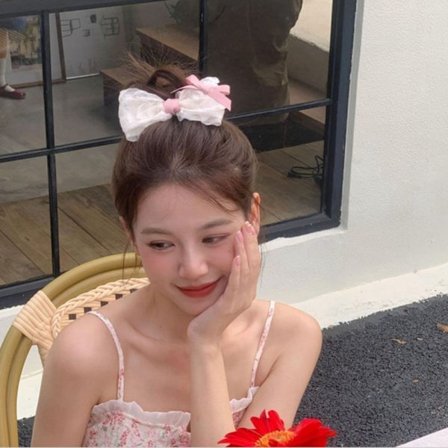 Kvinnor Lolita koreansk hårklämma rosett Hårnålshår 02 02