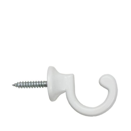 Kirsch Omtagskrok Siv, 2 cm, st Gardiner Vit ONESIZE