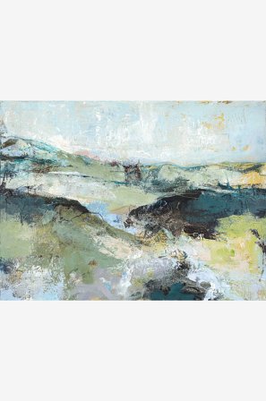 Malerifabrikken - Green Mountain / Blandad målning / 120 X 90 cm - Grön - Tavlor - 120X90 - Från Homeroom