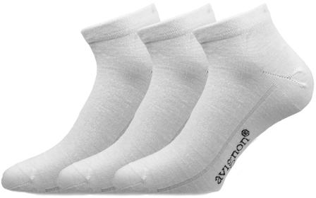 Avignon - Sneaker Low 3-pack Nilkkasukka Valkoinen - Unisex