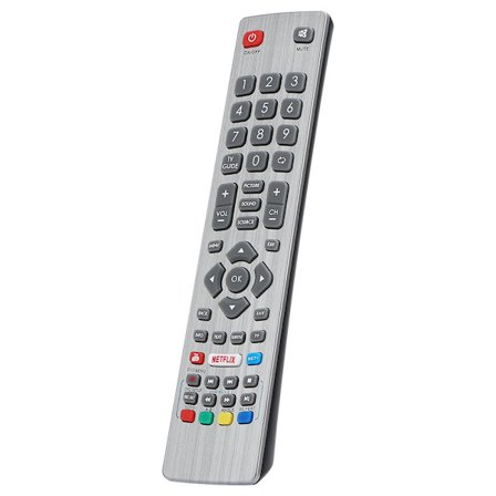 SHW/RMC/0115 SHWRMC0115 Fjernkontroll for Sharp Aquos UHD 4K Freeview 3D HD Smart TV med Netflix Youtube NET+ knapper