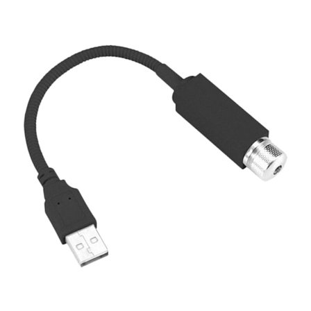 Bil LED Stjernelys Bil Interiør Atmosfære Loft Nat Stjernelys Lampe USB Atmosfærelys (Blå)