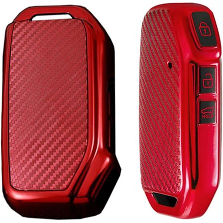 Rød bilnøkkelholder for Kia Sportage R GT Stinger GT Sorento Ceed CD
