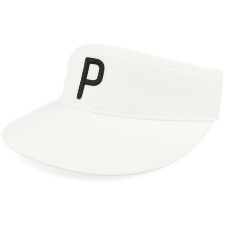 Puma - Vit visor Keps - P Bright White/Black Visor @ Hatstore