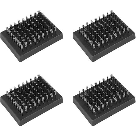 4-delt sæt BBQ Grillbørste udskiftningshoveder til nem rengøring og holdbarhed