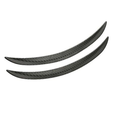 2 st Kolfiber-look Fender Flares Hjulkant Kroppsats Bildekoration Svart