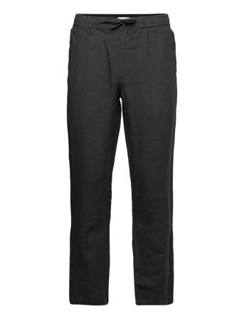 Fig Loose Linen Pant - Gots/Vegan Black Knowledge Cotton Apparel