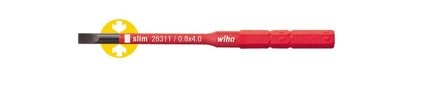 Wiha slimBit 34580 Bits spor, 75 mm, 1000 V 4,0x75 mm, Maskintilbehør & forbruk