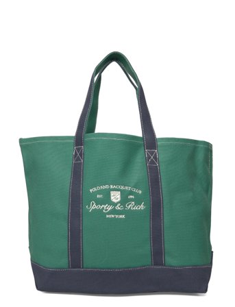 Sporty & Rich Syracuse Two Tone Tote Bag - Green - ONE SIZE