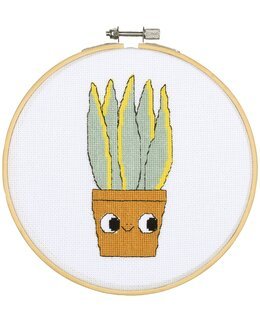 Broderikit Flexibillede Sanseveria vest - Vervaco