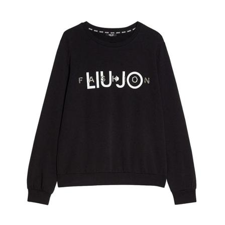 Liu Jo, Tf 1230 F0841 S9055 Sweatshirt Zwart, Dames, Maat:S