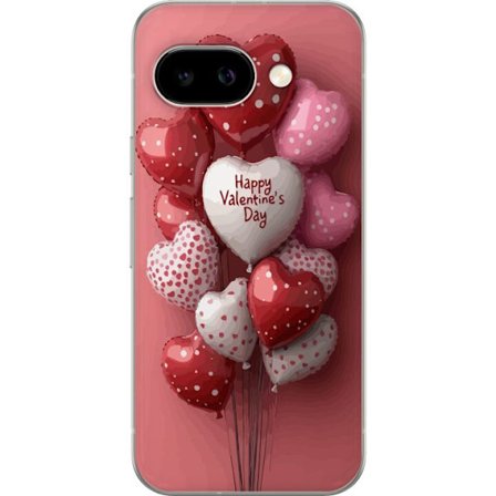 Yhteensopiva Puhelinkuori Google Google Pixel 9a Ystävänpäivän ilmapallot