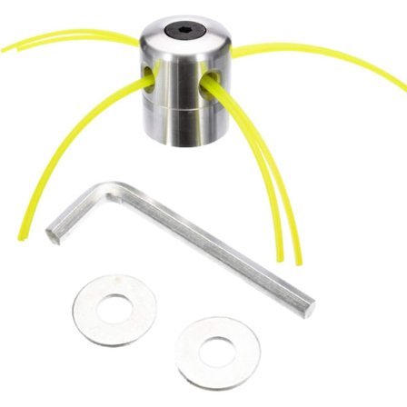 Aluminiums gressklipperhode, trimmerhodespolesett med 4 liner,