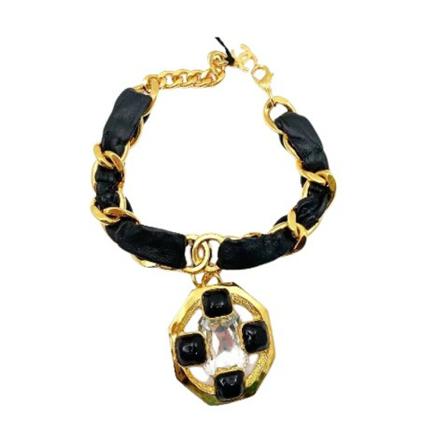 Chanel Vintage Pre-owned Metal chanel-smykker Gul, Dame Vintage Smykker, Størrelse: ONE Size