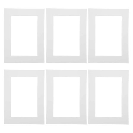 30 kpl Neliönmuotoinen Valokuvakehys Paperi Valokuvakehys Matta Viistetty Kehys Matot Valokuvan Tausta Valkoinen 20X15cm