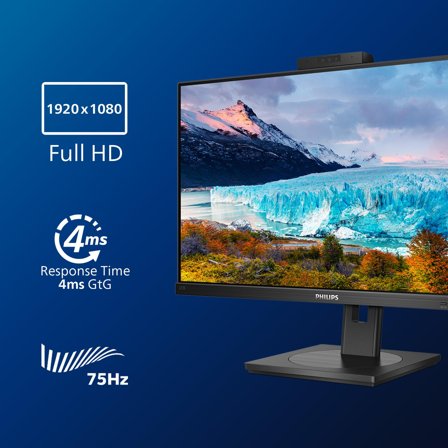 Philips S-line 272S1MH - LED monitor - 27" - 1920 x 1080 Full HD (1080p) @ 75 Hz - IPS - 250 cd/m² - 1000:1 - 4 ms - HDMI, DVI-D, VGA, DisplayPort -