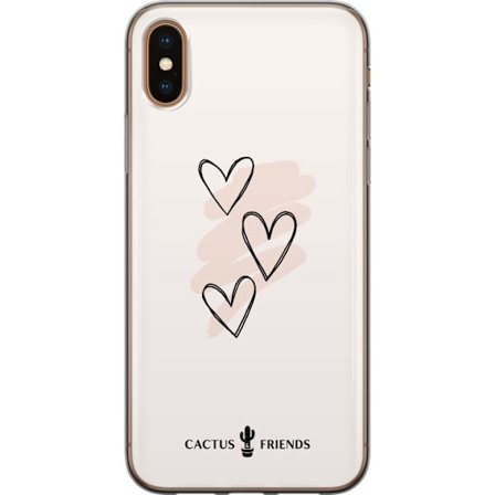 Kompatibelt Mobildeksel til Apple Apple iPhone XS Max Cactus and Friends - Soft Romance Sketch