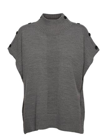 Nudarlene Button - Noos Vests Knitted Vests Grå Nümph