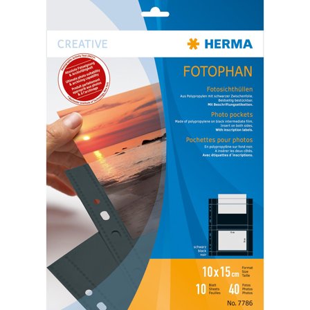 Herma fotophan 10x15 quer sw 10 Blatt 7786