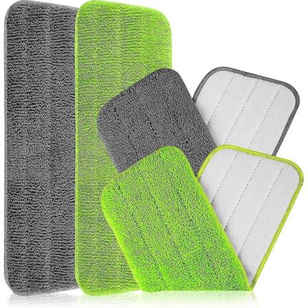 Mikrokuitutyynyt mopeille, 4 pakkausta uudelleenkäytettäviä korvaavia harmaita+mikrokuitutyynyt mopeille, 4 pakkausta uudelleenkäytettäviä korvaavia 