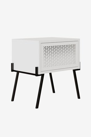 Homitis - Yöpöytä Naive - Valkoinen - Valkoinen - Yöpöydät - - Homeroom