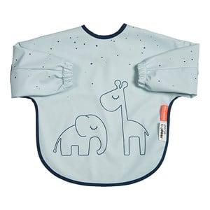 Done by Deer Blue Dreamy Dots 6-18 m Sleeved Bib One Size - Baby feeding - One size - Blue