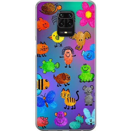 Kompatibel Mobilcover til Xiaomi Redmi Note 9S Little Scribble Friends