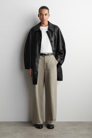 COS Women's Byxor I Denim Med Vida Ben in Grå