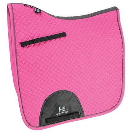Hy Sport Active Hästdressyrsadelpad Cob/Full Cobalt Pink
