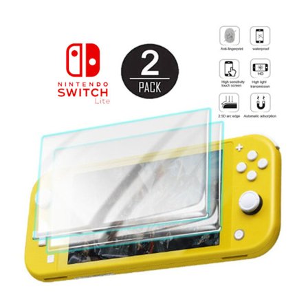 2-pack Nintendo Switch Lite Kompatibla Skärmskydd i Härdat Glas
