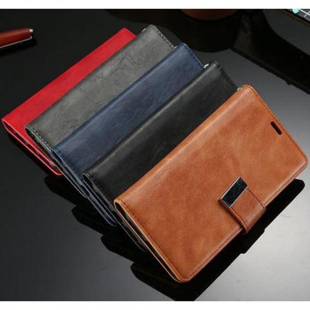 5 kortplatser plånbok fodral för iPhone X