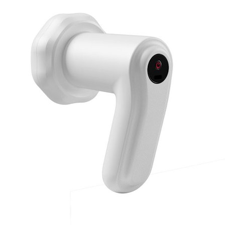 Hjemme bærbar håndholdt massageenhed - trådløs opladning, 8-trins muskel- og fascierelaksator til nakke, skulder og ryg White