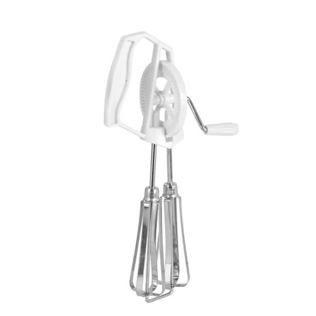 Håndsving æggepisker, rustfrit stål håndholdt æggeblander manuel mixer til hjemmekøkken
