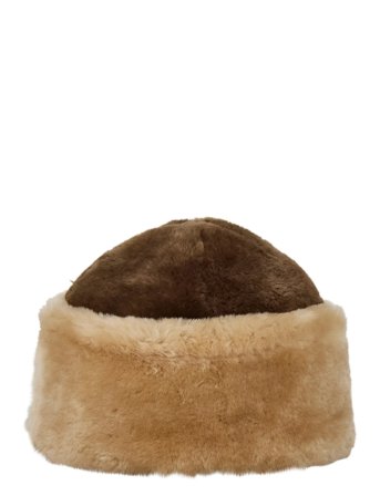 Doras Shearling Hat Brown Becksöndergaard