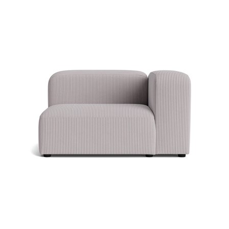 Milo XL hjørnemodul, højrevendt - Lincoln Lysegrå - 100x130x72 - Sofa