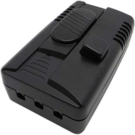 103x60x32mm 2-pakning LED-fotdimmer, med 2 utganger: dimmer og bryter, trinnløs dimming, for justerbare LED-lamper, med