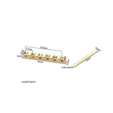 42mm Messinki Kitaran Mutteri Korkeussäädettävä LP Sähkökitaran Osia Varten
